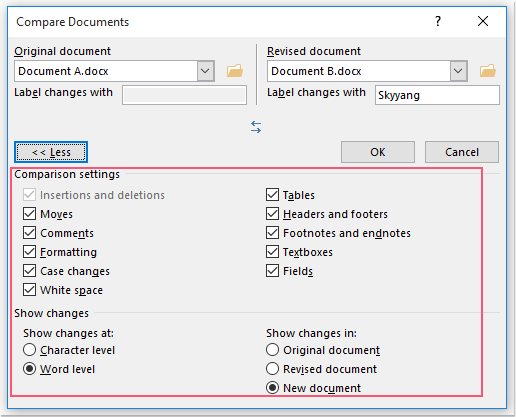 doc membandingkan dua file 3