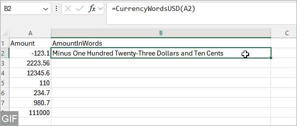Fill down to convert all rows