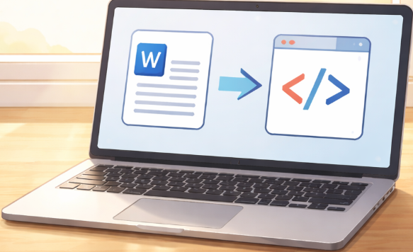 convert word to html