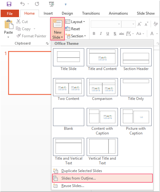 Word文書をpowerpointファイルにすばやく変換する方法は