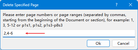 kutools-delete-specified-pages