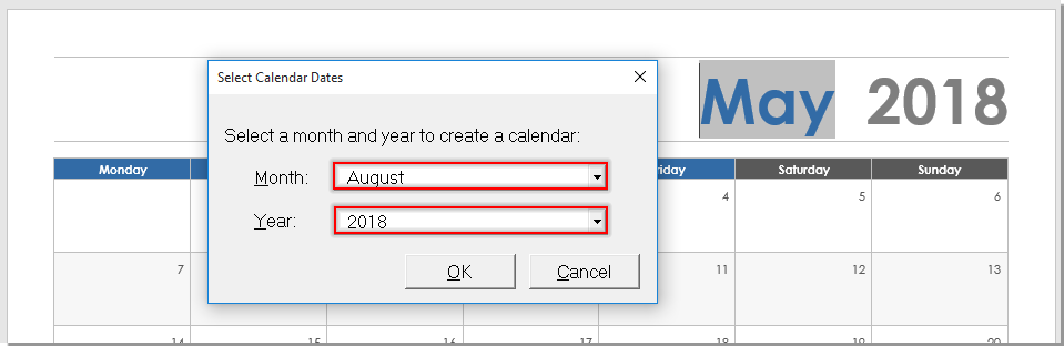 how to add a calendar in word