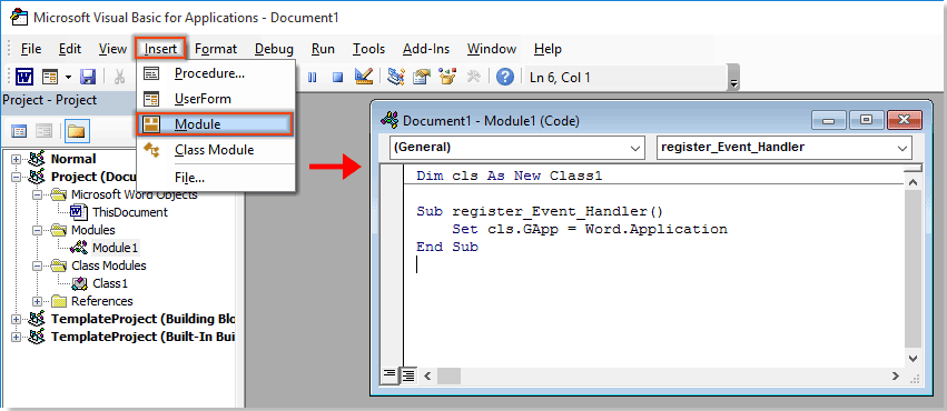 Microsoft Visual Basic for Applications window 2