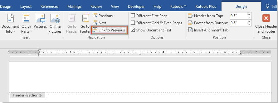 Word文書の特定のページから透かしを削除するにはどうすればよいですか