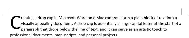 Create a drop cap in Word and Google Docs – Step by step tutorial