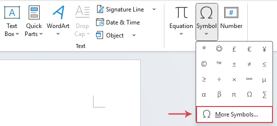 click Symbol > More Symbols