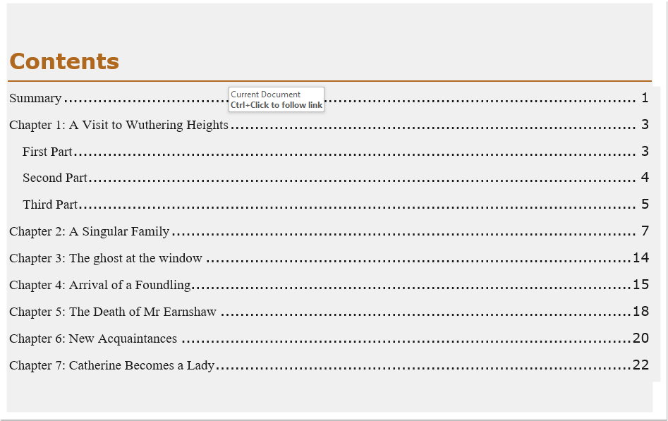 doc insert table of contents 3