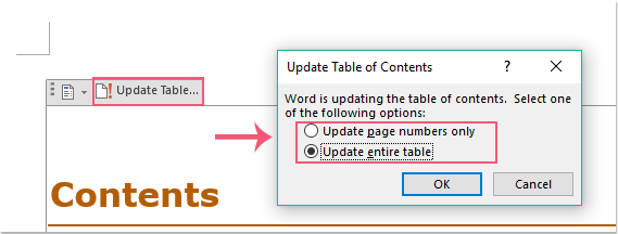 doc insert table of contents 4