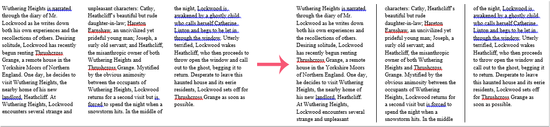 doc insert line between columns 1