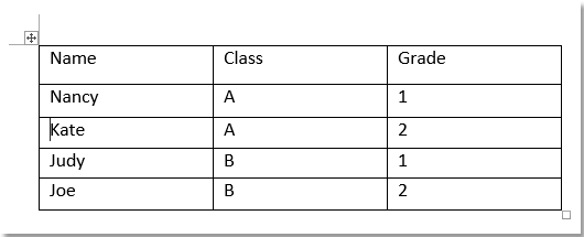 doc sammanfoga tabell 8