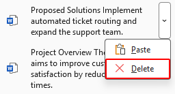 Delete an item from the Office Clipboard after inserting it