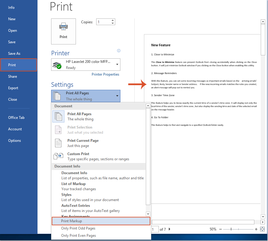 doc print without track changes 2