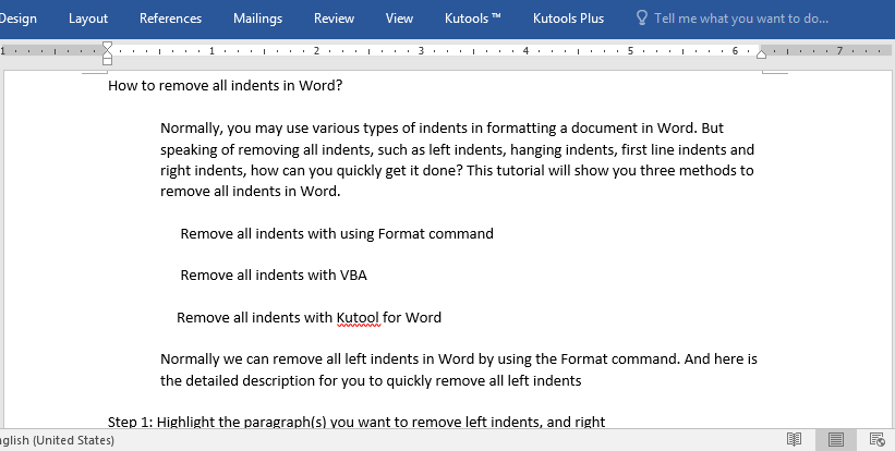 how to remove formatting in word doc