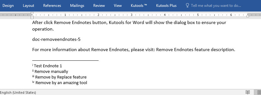 endnote formatting