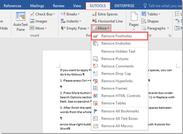 doc remove footnotes 1