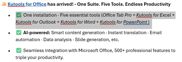 Only the hyperlinks in the selected section will be removed