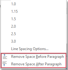 doc remove paragraph space 2