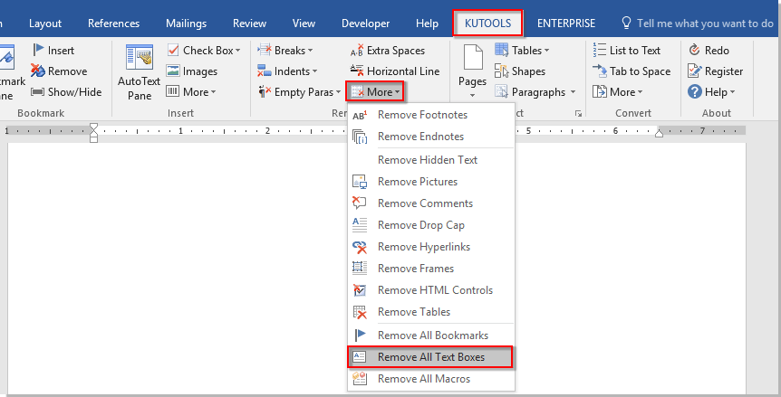 Wie entfernt man alle Textfelder in Word?