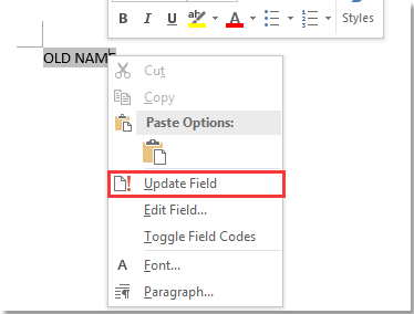 form field in word for mac