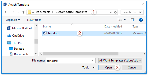 Apply Different Template To Word Document