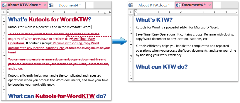 Hoe Te Kopiëren En Plakken Met Trackwijzigingen In Word?