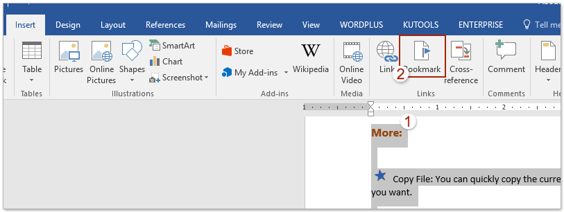 Copier une page sur word