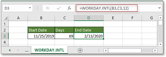 Excel Formula Add Business Days To Date