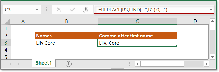 doc add comma between names 3