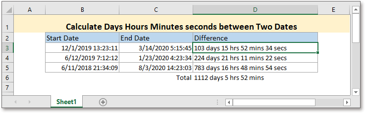 doc calculate difference between time 5