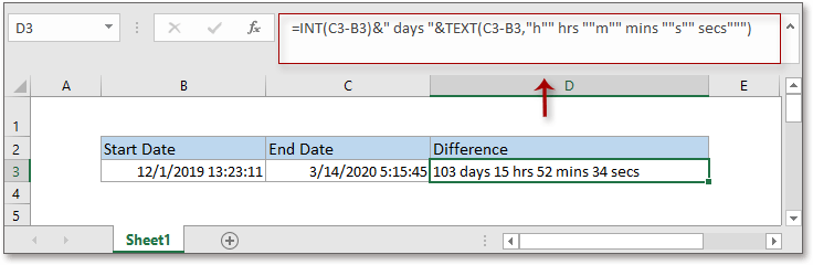 doc calculează diferența dintre timpul 5