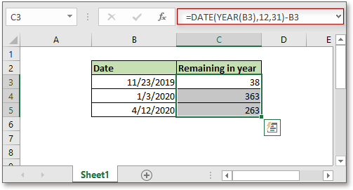 doc remaining days in year 4