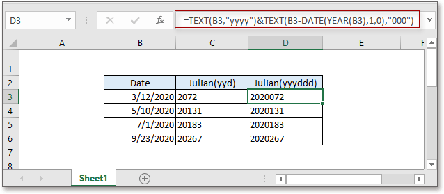 doc pretvori datum v Julijo 1