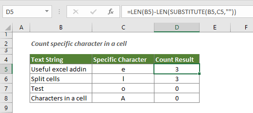 Learn How to Count Characters in Excel with Examples