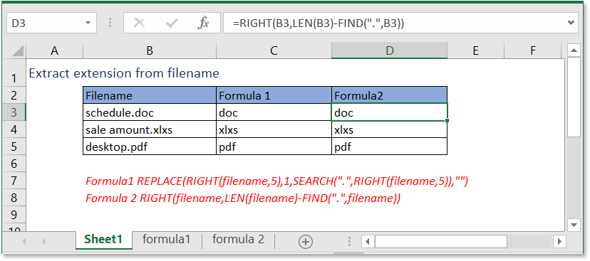 doc estrae l'estensione dal nome del file 5