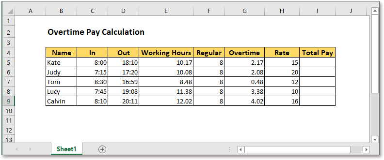 excel-formula-calculate-overtime-pay