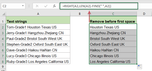 Remove Text Before Or After First Or Last Specific Character From Text  Strings