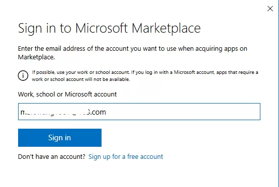follow the on-screen instructions to sign in with your Microsoft account step by step