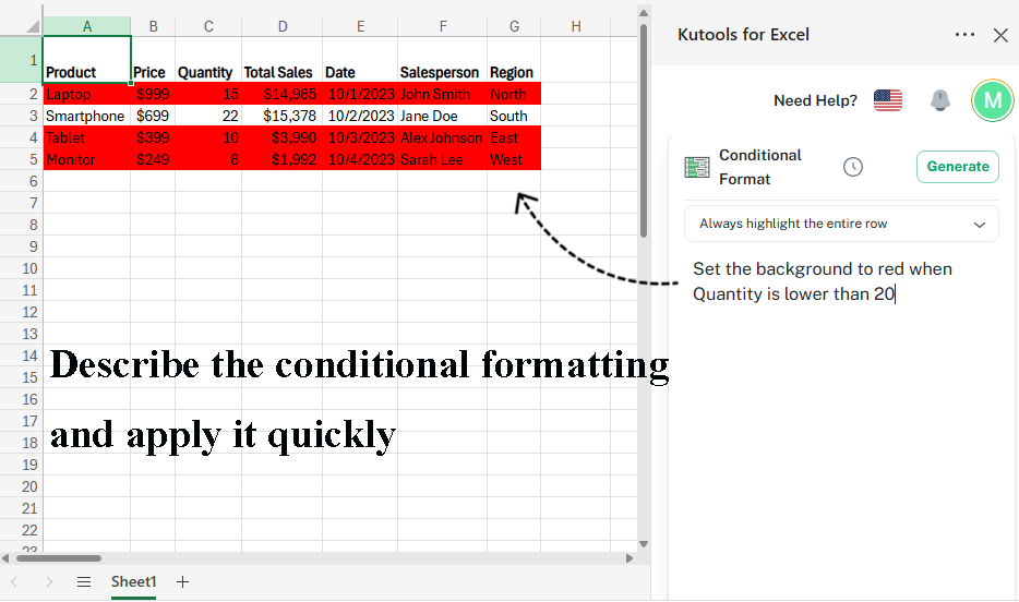 Excel — Summarize Tables