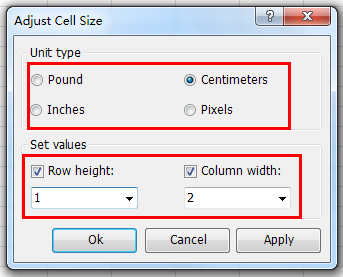 Quickly Set Row Height Or Column Width In Inches pounds Centimeters Or Quickly Set Row Height Or Column Width In Inches pounds Centimeters Or