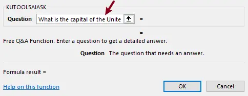 configure the argument