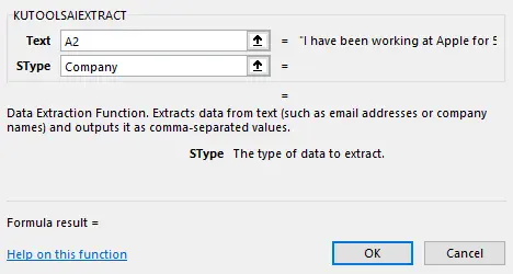 configure the arguments