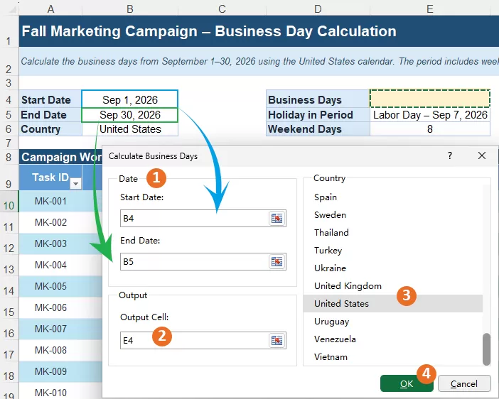 a screenshot of configuring the settings
