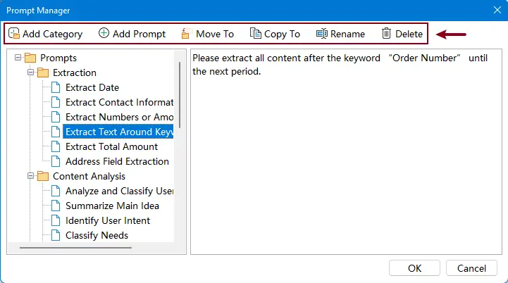 how to manage the prompt