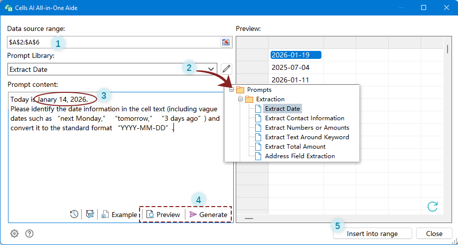 how to use the preset ai rule