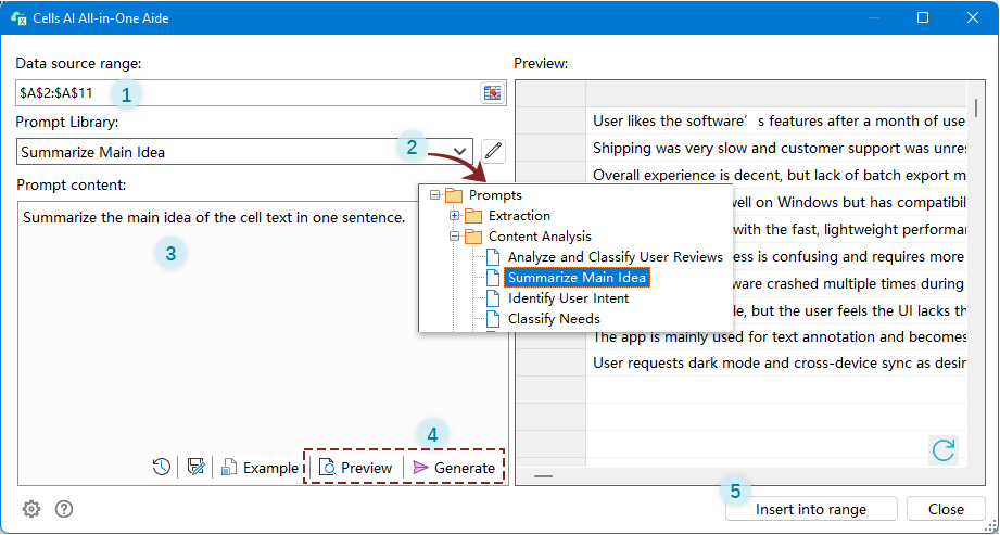 how to use the preset ai rule