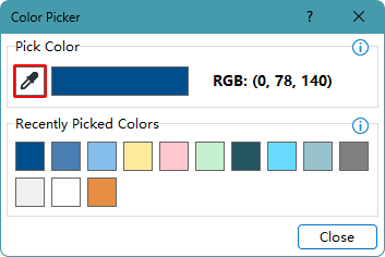 Kutools Color Picker interface