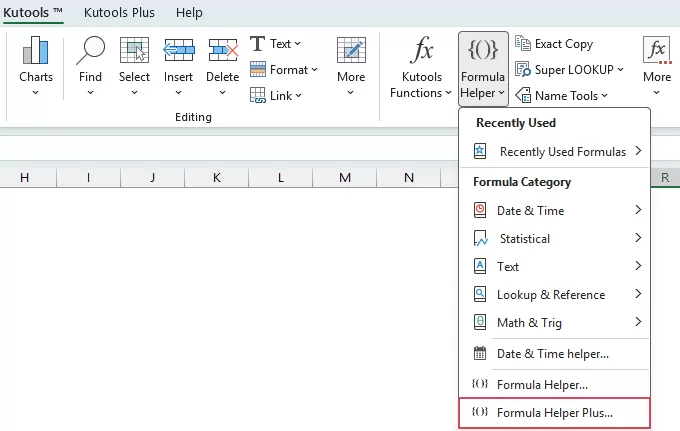 enable Formula Helper Plus feature