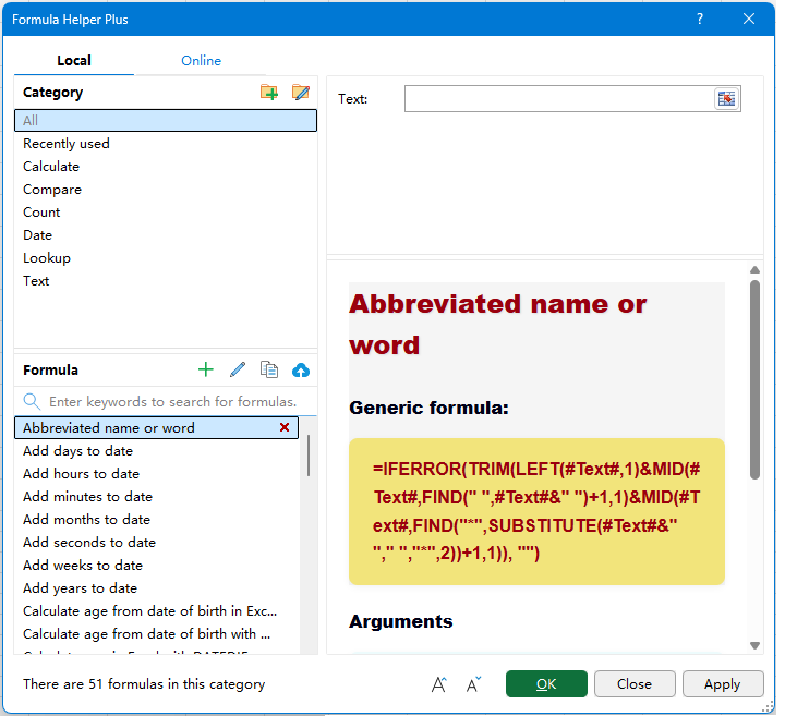 About Formula Helper Plus