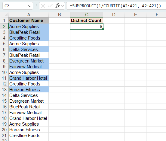Kutools inserted the formula automatically
