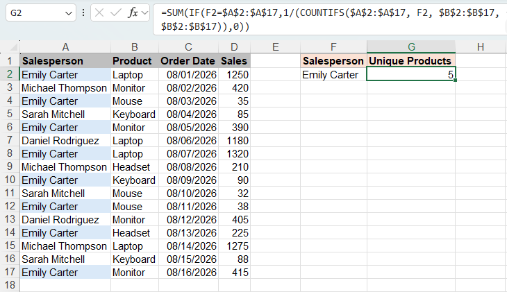 Kutools inserted the formula automatically